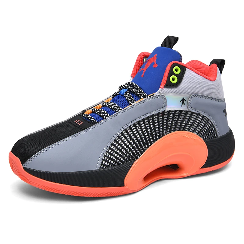 New Trend Direction Unique Male Sport Shoes Air Style Custom Logo Breathable Basketball Shoes
New Trend Direction Unique Male Sport Shoes Air Style Custom Logo Breathable Basketball Shoes