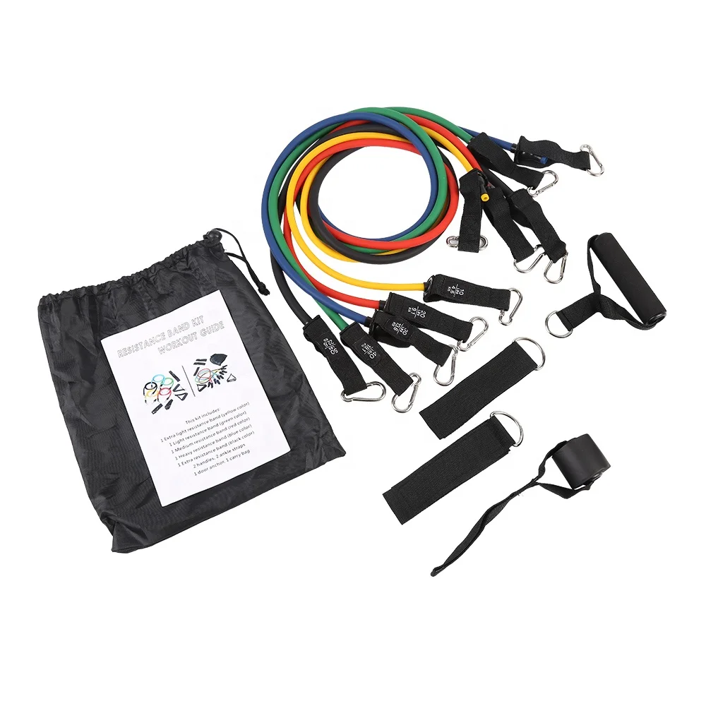 DDEPFit Latex resistance bands 150lbs , rubber tube exercise band 11 pcs resistance bands set, Customized color
DDEPFit Latex resistance bands 150lbs , rubber tube exercise band 11 pcs resistance bands set, Customized color