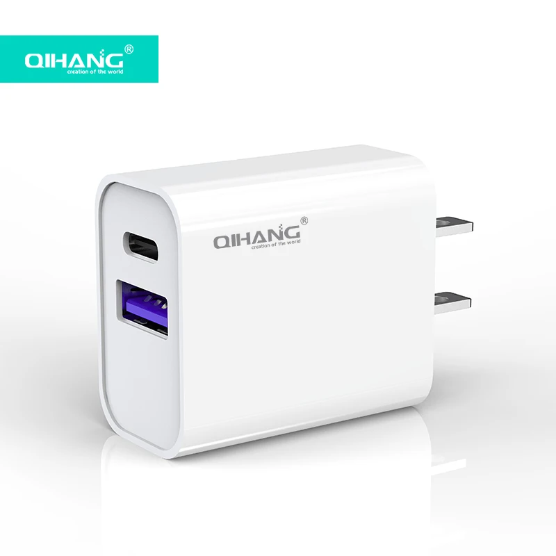 Fast Charging Chargers 3.0 QC 3.0 Dual USB Quick Charging Adapter Charge usb PD Type USB C Charger, White
Fast Charging Chargers 3.0 QC 3.0 Dual USB Quick Charging Adapter Charge usb PD Type USB C Charger, White