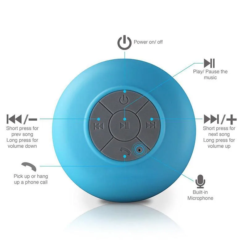 2021 Amazon drop shipping bt wireless speakers waterproof mini portable speaker Bathroom suction cup speaker
2021 Amazon drop shipping bt wireless speakers waterproof mini portable speaker Bathroom suction cup speaker