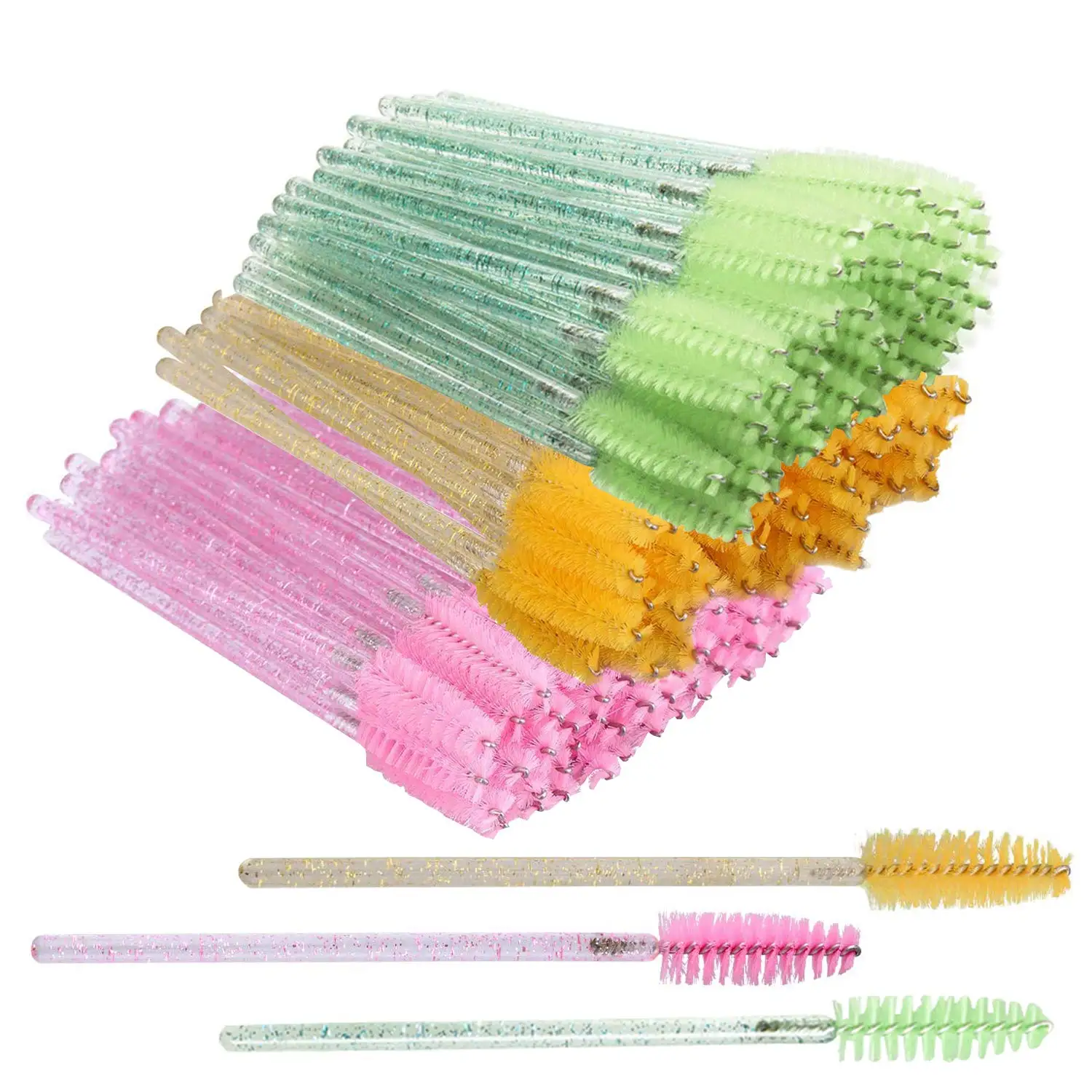 Disposable Eyelash Makeup Brushes Applicators Crystal Handle Glitter Mascara Wands, Red,pink,purple,blue,yellow
Disposable Eyelash Makeup Brushes Applicators Crystal Handle Glitter Mascara Wands, Red,pink,purple,blue,yellow