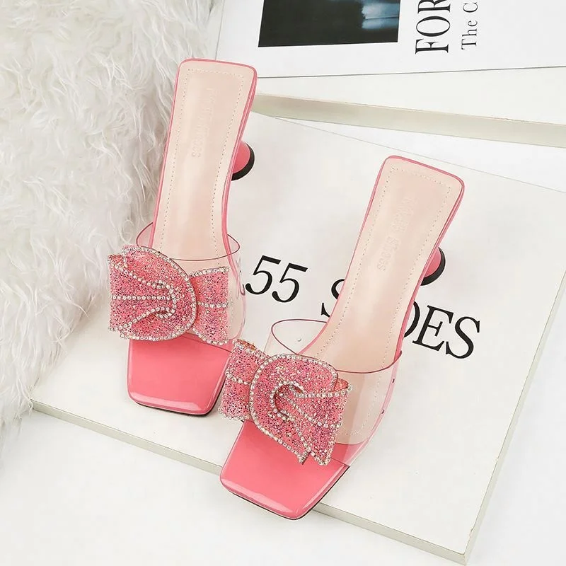 open-toed high-heeled shoes simple and thin transparent women's sandals thin-heeled water drill temperament women's shoes
open-toed high-heeled shoes simple and thin transparent women's sandals thin-heeled water drill temperament women's shoes