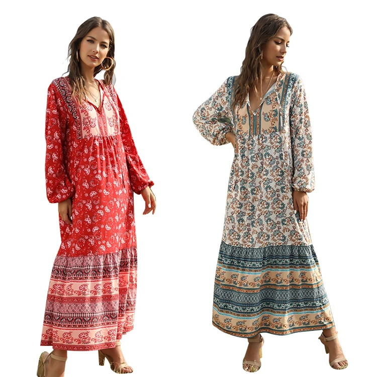 Spring And Summer Ethnic Style Loose Long Sleeve Long Bohemian Clothing Dress Women, As shown in the pictures, color can be customized.
Spring And Summer Ethnic Style Loose Long Sleeve Long Bohemian Clothing Dress Women, As shown in the pictures, color can be customized.