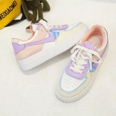 OEM basket femme wholesale hot selling casual flat purple designer famous pu running ladies shoes women's sneakers 2021, Blue/pink
OEM basket femme wholesale hot selling casual flat purple designer famous pu running ladies shoes women's sneakers 2021, Blue/pink