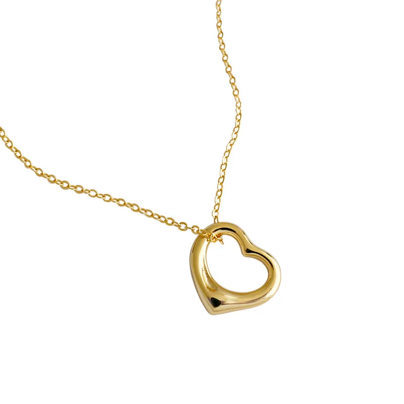 HOVANCI Valentine's Day Gifts Silver Gold Plated S925 Silver Heart Pendant Clavicle Necklace 925 Sterling Silver Heart Necklace
HOVANCI Valentine's Day Gifts Silver Gold Plated S925 Silver Heart Pendant Clavicle Necklace 925 Sterling Silver Heart Necklace