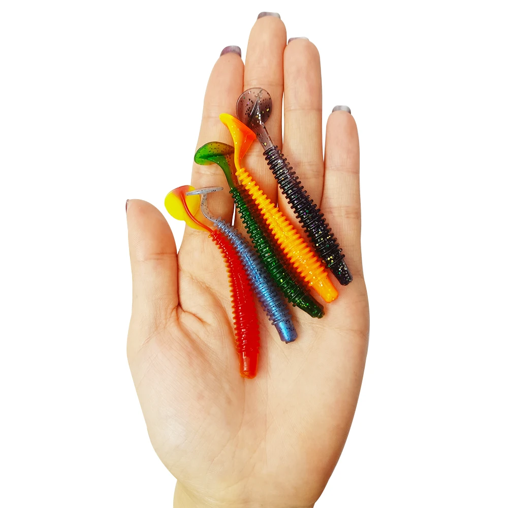 Leading 2.7g 7.5cm Aritificial Thread Soft Plastic Fishing Lure T Tail Worm Wobblers Fishing Lures, 8 colors float lure
Leading 2.7g 7.5cm Aritificial Thread Soft Plastic Fishing Lure T Tail Worm Wobblers Fishing Lures, 8 colors float lure