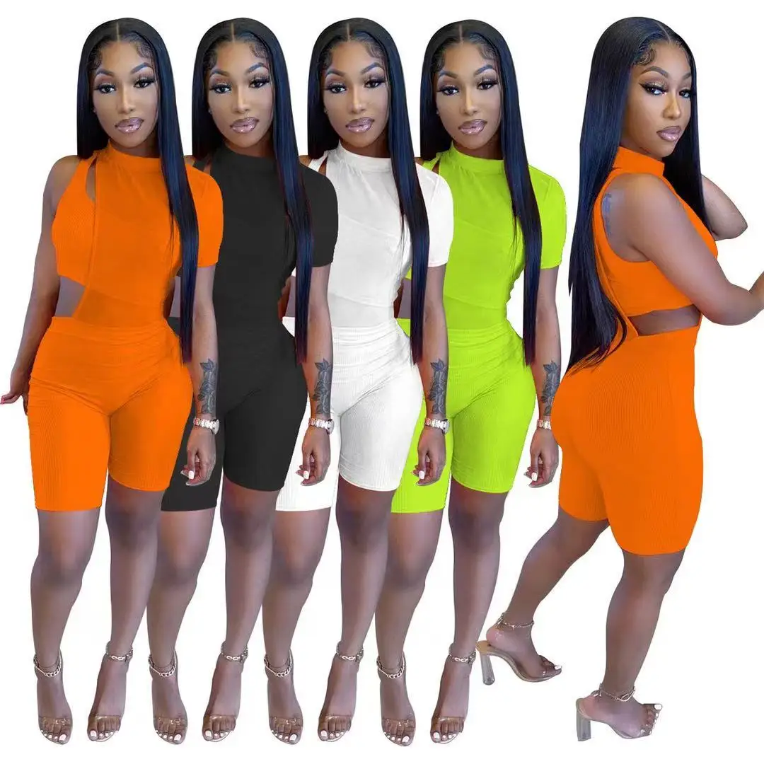Summer 2021 hot sale trendy outfit 2 piece women one shoulder rompers shorts set sexy club jumpsuits solid color, 4 colors as picture
Summer 2021 hot sale trendy outfit 2 piece women one shoulder rompers shorts set sexy club jumpsuits solid color, 4 colors as picture