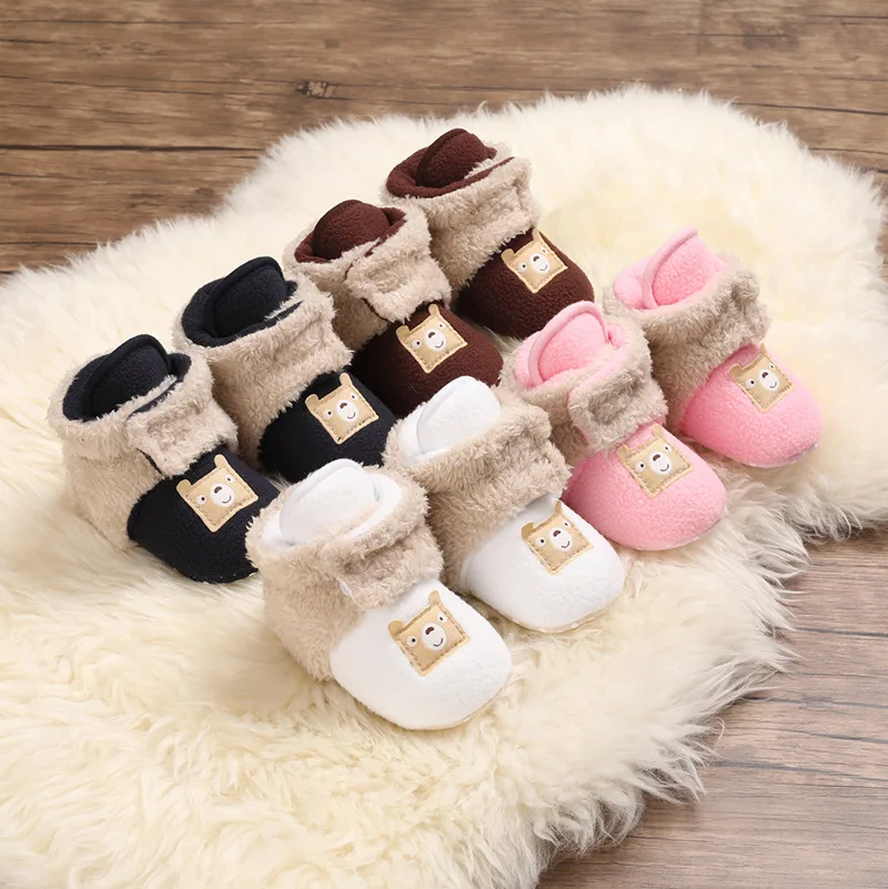 Winter New arrival cute cartoon warm boots baby walking boots for boys and girls supplier