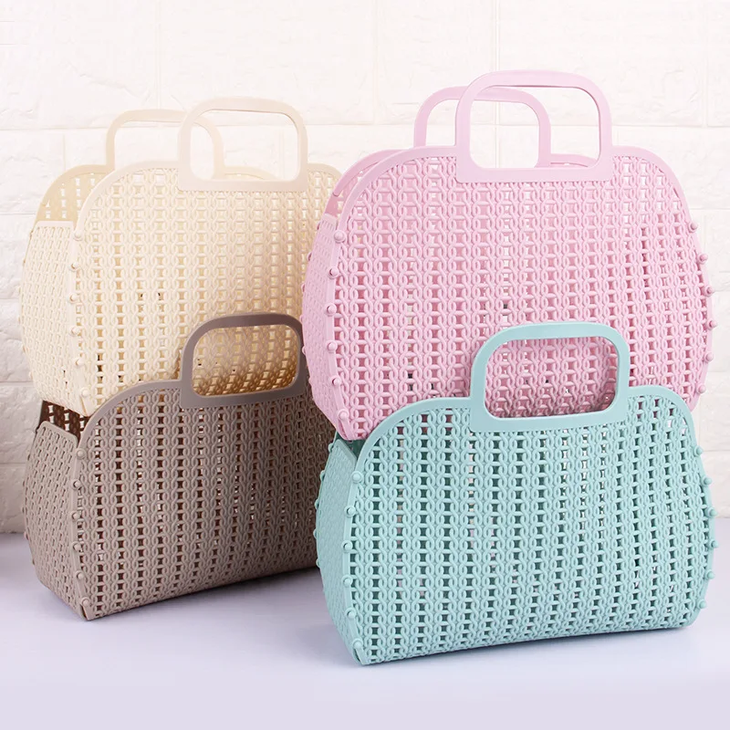 Beach Bag Portable Plastic Basket Folding Woven Storage Bag Fashion 2021 Pvc Large-capacity For Women Customized
Beach Bag Portable Plastic Basket Folding Woven Storage Bag Fashion 2021 Pvc Large-capacity For Women Customized