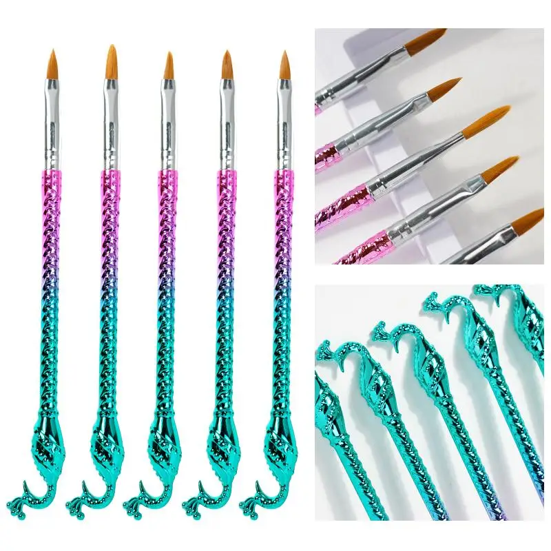 New nail tool peacock Head gradient color nail brush set with wooden rod drawstring coloring pen
New nail tool peacock Head gradient color nail brush set with wooden rod drawstring coloring pen
