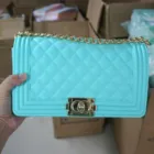 2019 Newest fashion clutch bags jelly handbag purses rainbow clutch shoulder bags purses for woman