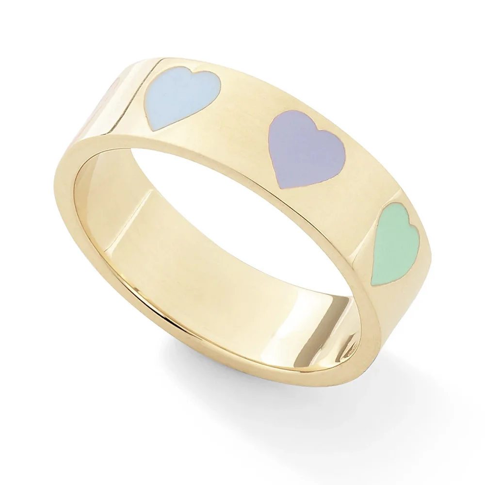 OUYE 2021 Fashion gold heart rings Wholesale cute ring jewelry summer heart shape ring for women, Colorful
OUYE 2021 Fashion gold heart rings Wholesale cute ring jewelry summer heart shape ring for women, Colorful
