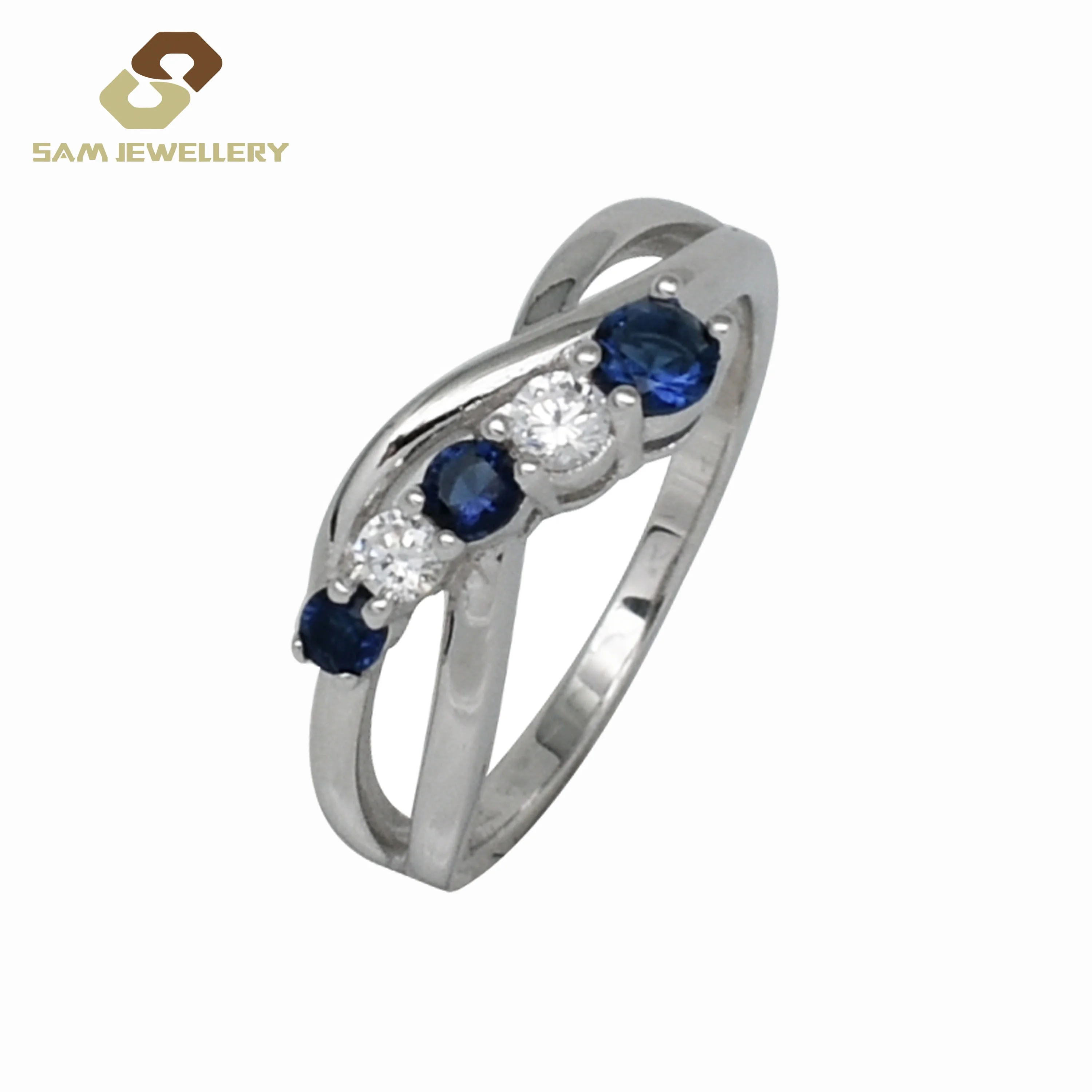 Women's Finger Ring Sterling 925 Silver Prong Setting Synthetic Sapphire Stone Engagement Ring jewelry, Picture
Women's Finger Ring Sterling 925 Silver Prong Setting Synthetic Sapphire Stone Engagement Ring jewelry, Picture