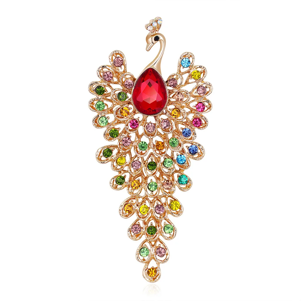 Rhinestone Peacock Brooches For Women Large Vintage Animal Pin Luxury Fashion Brooch High Quaity Party Jewelry
Rhinestone Peacock Brooches For Women Large Vintage Animal Pin Luxury Fashion Brooch High Quaity Party Jewelry