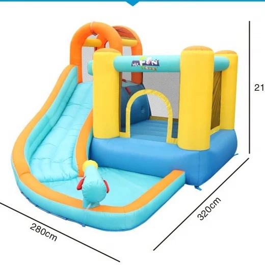 Play water children's slide inflatable castle outdoor small outdoor trampoline home indoor trampoline naughty castle
Play water children's slide inflatable castle outdoor small outdoor trampoline home indoor trampoline naughty castle