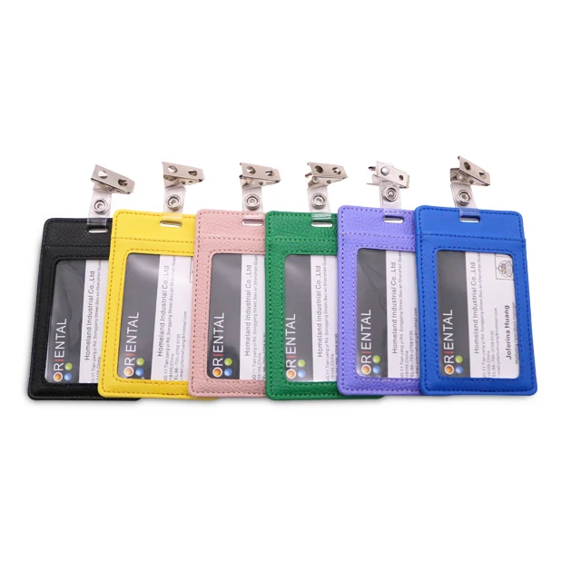hot sale logo manufacturer clip custom id holder wallet name pu leather id card badge, Colors
hot sale logo manufacturer clip custom id holder wallet name pu leather id card badge, Colors