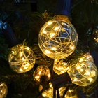 Waterproof E12 Outdoor G40 Copper Wire Christmas String Light with globe ampoule led for Patio Wedding Holiday Decoration