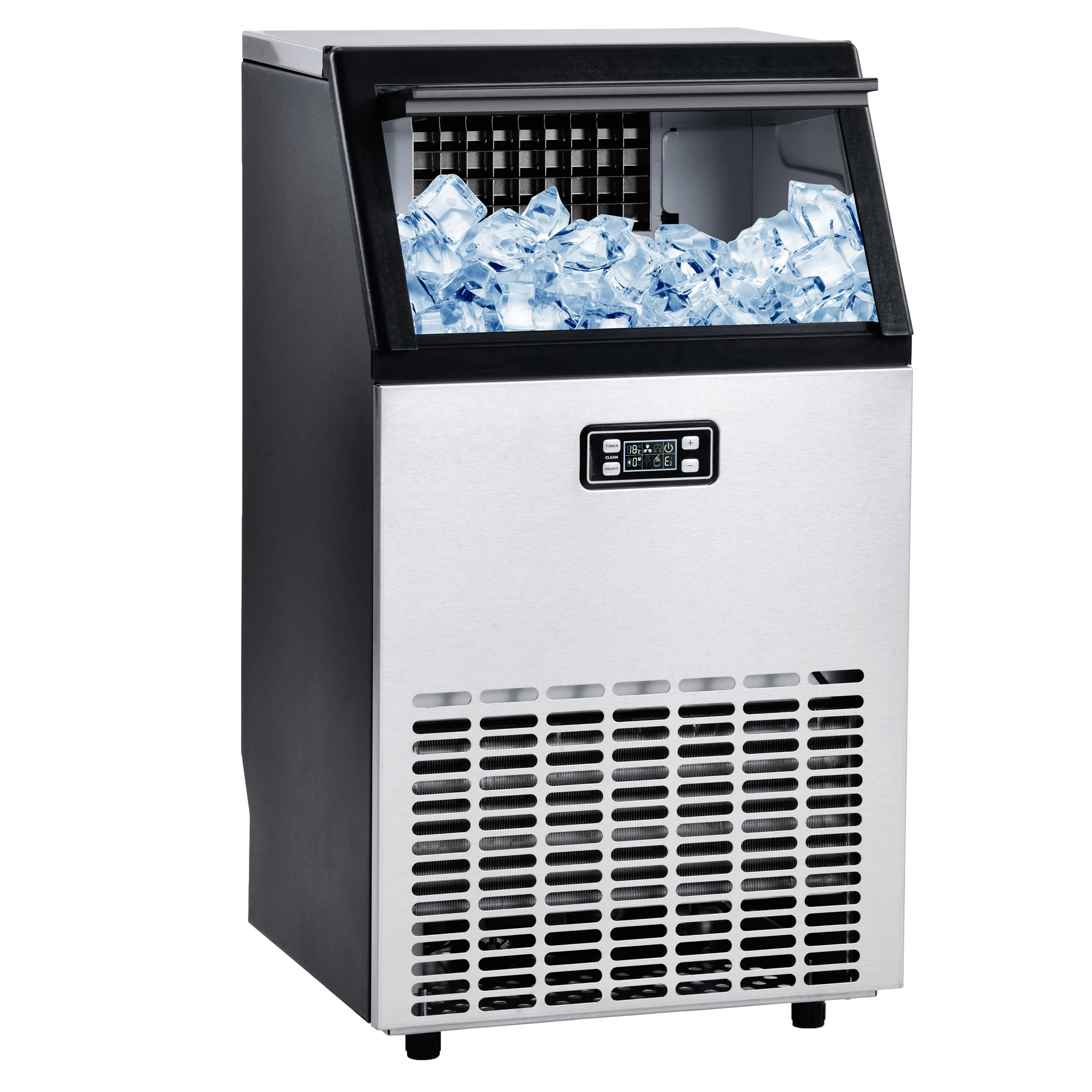 Freestanding Commercial Electric Ice Maker Machine Auto-Clean Built-in Automatic Water Inlet Clear Ice Cube Maker with Scoop
Freestanding Commercial Electric Ice Maker Machine Auto-Clean Built-in Automatic Water Inlet Clear Ice Cube Maker with Scoop