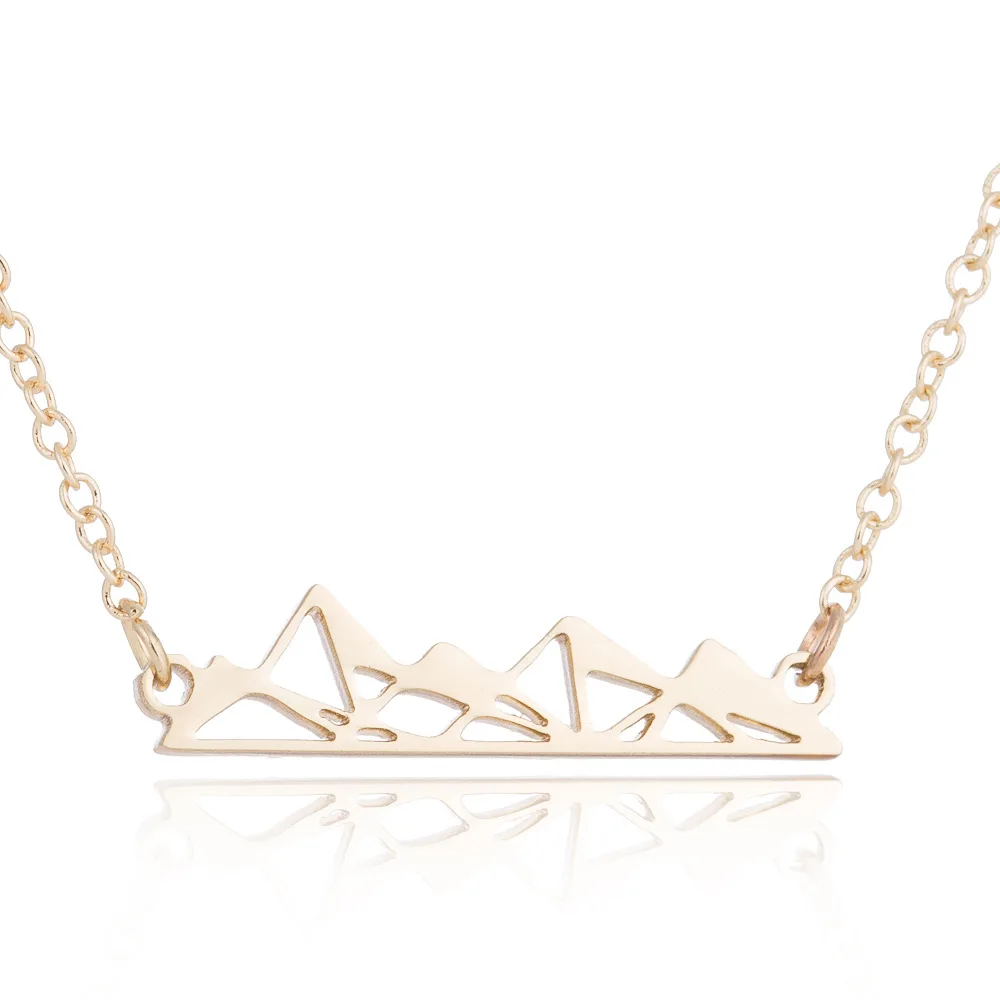 Geometric Style Fashion Stainless Steel Mountain Peak Necklace Origami Mountain Pendant Necklace, Picture
Geometric Style Fashion Stainless Steel Mountain Peak Necklace Origami Mountain Pendant Necklace, Picture
