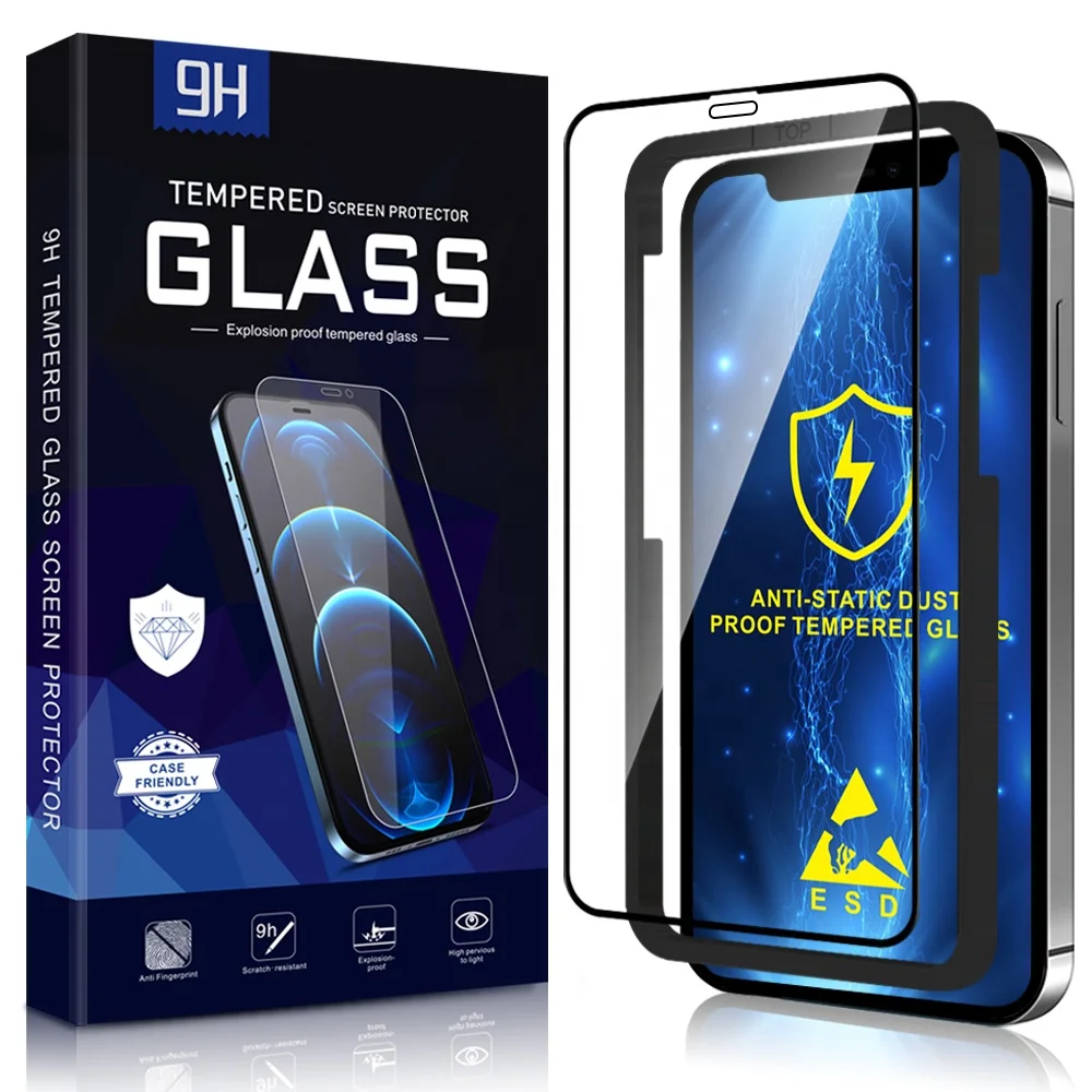 5D Full Cover For iPhone 12 Antistatic tempered glass for iPhone 12 Pro Anti static and dustproof Screen Protector
5D Full Cover For iPhone 12 Antistatic tempered glass for iPhone 12 Pro Anti static and dustproof Screen Protector