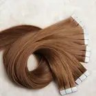 Virgin human hair extension tape hair with high quality and technique