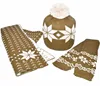 wholesale girls cap winter beanie manufacture knit hats and scarf set