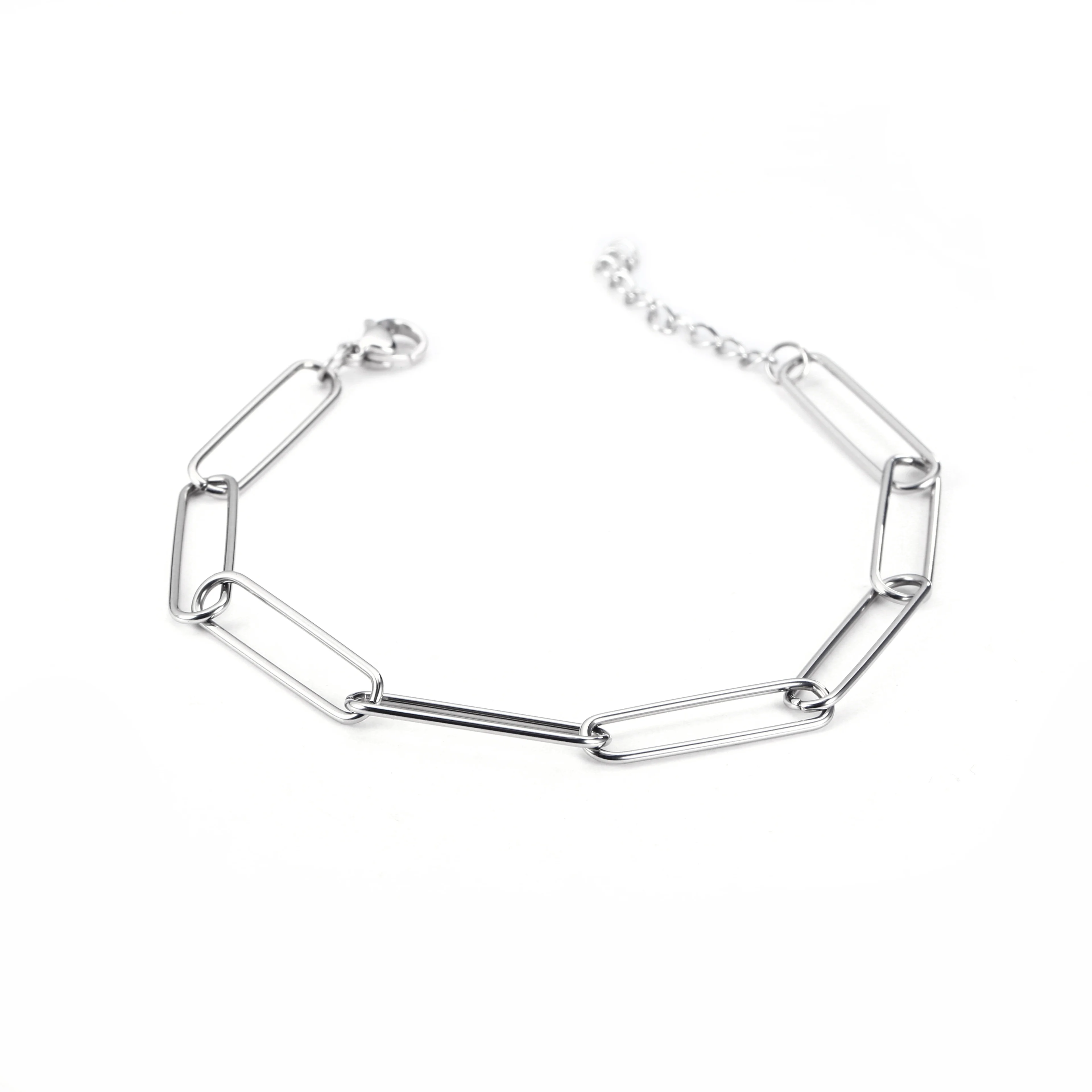 Dainty Popular Women Stainless Steel Paper Clip Chain Bracelet Oval Thin Chain Bracelet Women, Silver/gold
Dainty Popular Women Stainless Steel Paper Clip Chain Bracelet Oval Thin Chain Bracelet Women, Silver/gold