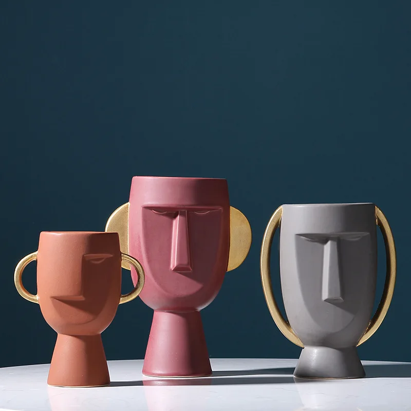 Nordic Style Head Portrait Face Ceramic Vase Simple and Modern Furnishings Crafts Soft Outfit Decoration Ornaments
Nordic Style Head Portrait Face Ceramic Vase Simple and Modern Furnishings Crafts Soft Outfit Decoration Ornaments