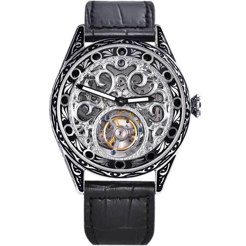 New type wrist watch hollow spherical tourbillon automatic mechanical watch for men
New type wrist watch hollow spherical tourbillon automatic mechanical watch for men