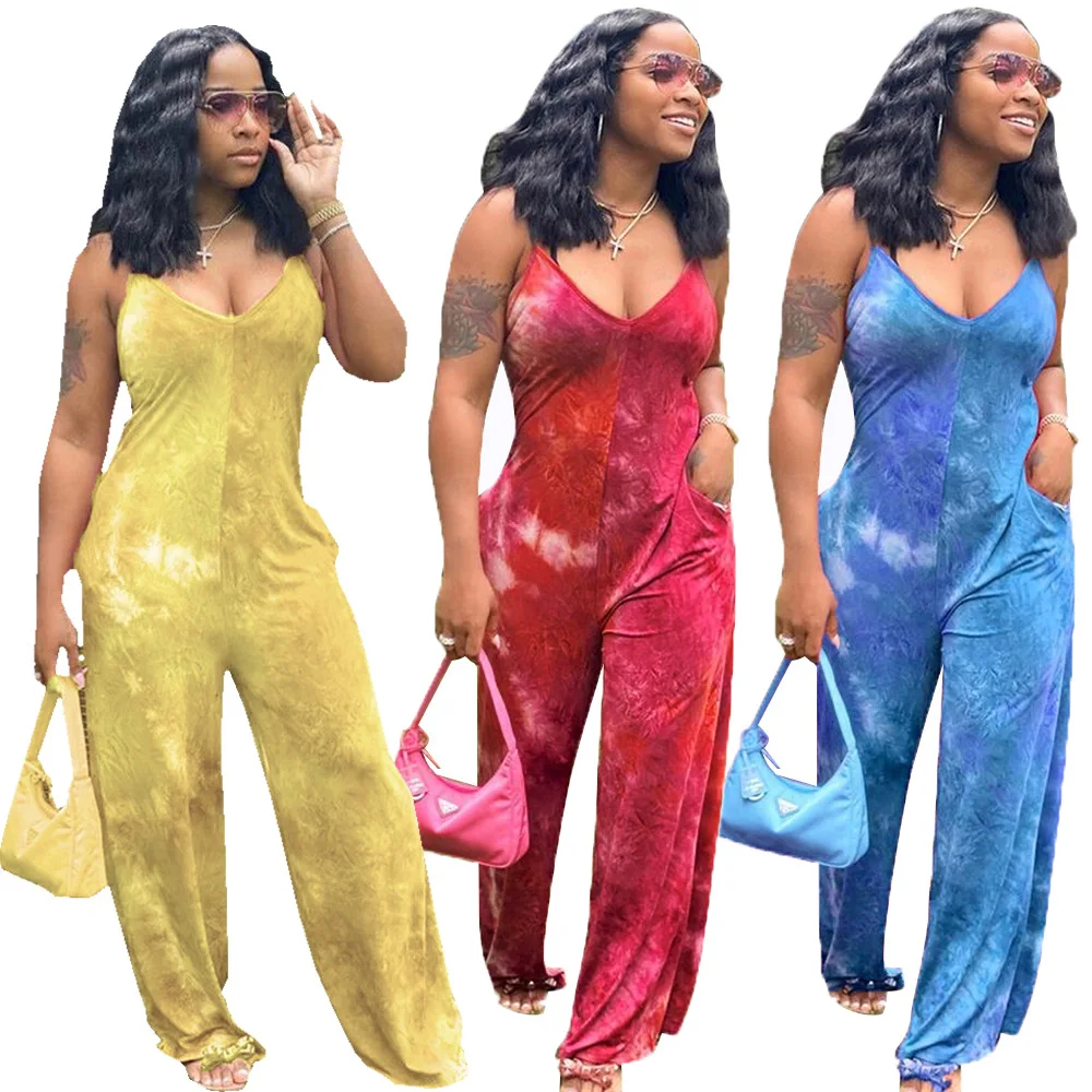 Wholesale 1 Piece Jumpsuit Women Clothing Printed Tie Dye Halter Wide Leg Pants Jumpsuit
Wholesale 1 Piece Jumpsuit Women Clothing Printed Tie Dye Halter Wide Leg Pants Jumpsuit