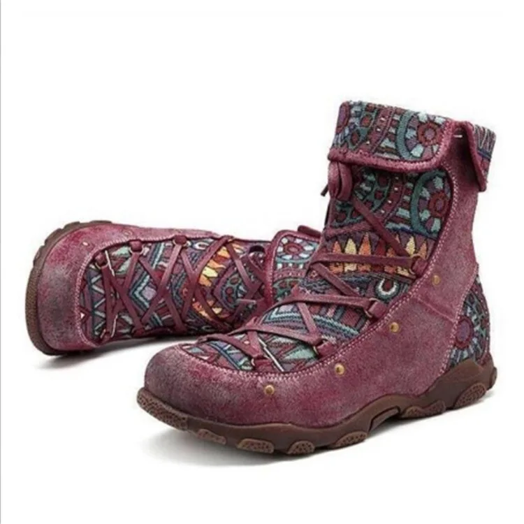 MAXCHASEBoots women2021Foreign trade new cross-border large size bootie side zipper lace-up ethnic style women's boots wholesale
MAXCHASEBoots women2021Foreign trade new cross-border large size bootie side zipper lace-up ethnic style women's boots wholesale