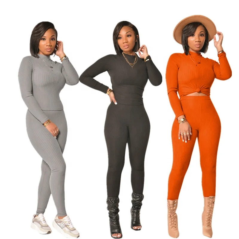 2021 New Fashion Solid Color Stand Neck Long Sleeve High Stretch Top Pants Two Piece Set Casual Tracksuits Sports Wear for Women
2021 New Fashion Solid Color Stand Neck Long Sleeve High Stretch Top Pants Two Piece Set Casual Tracksuits Sports Wear for Women