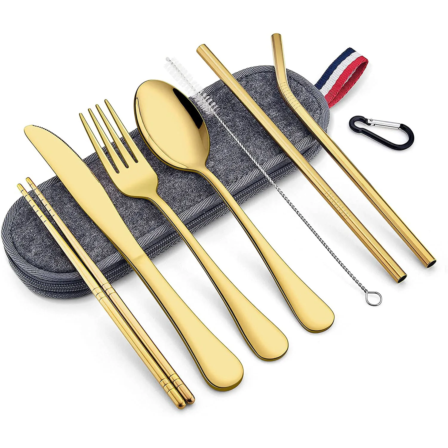 Hot sale reusable stainless steel portable camping travel flatware silverware set with waterproof bag, Sliver, black
Hot sale reusable stainless steel portable camping travel flatware silverware set with waterproof bag, Sliver, black