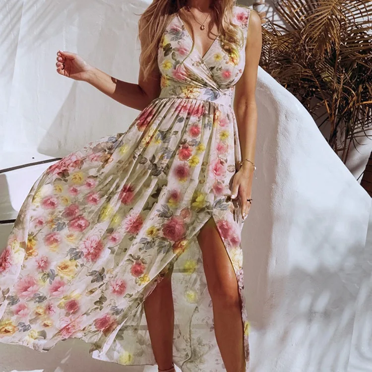 V-Neck Midi Floral Print Boho Dresses Chic Women Dress 2021 Summer Casual Beach Dresses
V-Neck Midi Floral Print Boho Dresses Chic Women Dress 2021 Summer Casual Beach Dresses