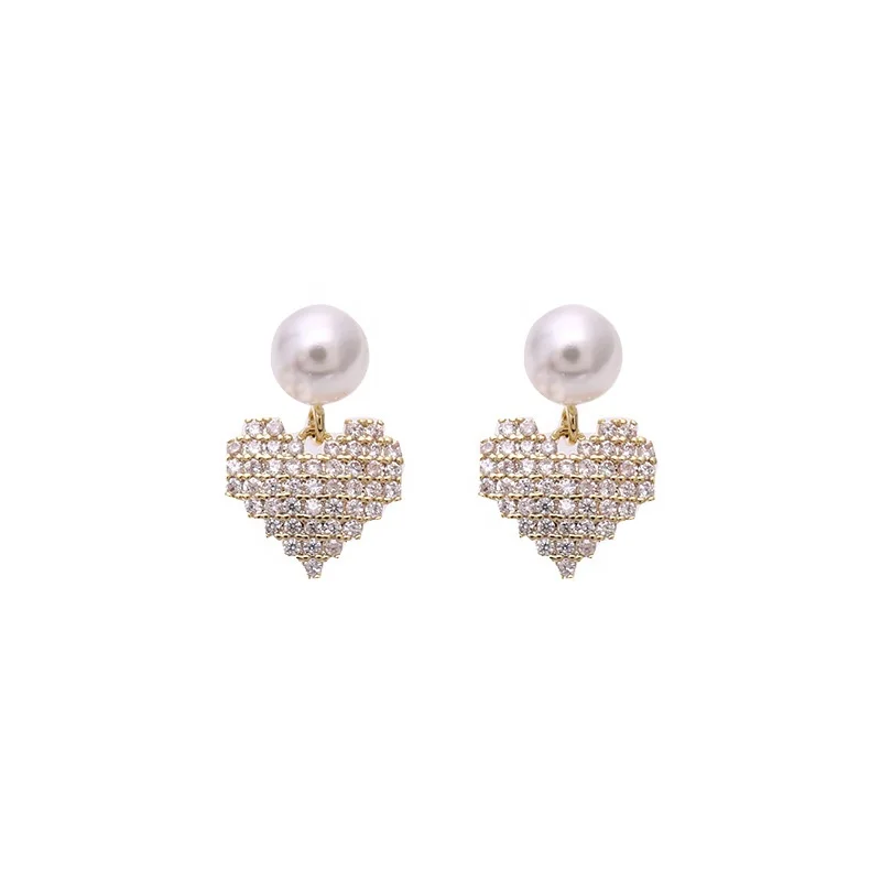 Trendy Crystal Heart Women Drop Earrings Rhinestone Earrings Femme Boucle D'oreille Fashion Jewelry
Trendy Crystal Heart Women Drop Earrings Rhinestone Earrings Femme Boucle D'oreille Fashion Jewelry