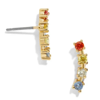 Simple Trendy Colorful Rhinestone Crystal Bar Earrings Bling Bling CZ Stud Earrings for Girls
Simple Trendy Colorful Rhinestone Crystal Bar Earrings Bling Bling CZ Stud Earrings for Girls