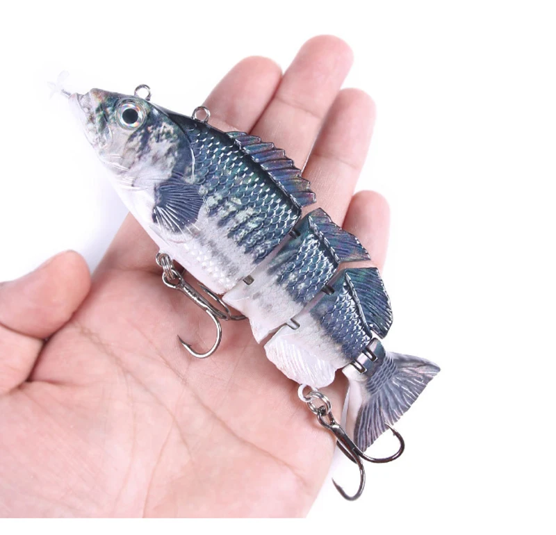 New Fishing Lure 53g Knotty Fish Robot Bait Automatic Charging Bait 4 Sections LED Multi Jointed Electric Lure, 8 colors
New Fishing Lure 53g Knotty Fish Robot Bait Automatic Charging Bait 4 Sections LED Multi Jointed Electric Lure, 8 colors