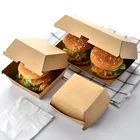 Fried Box Custom Printing Disposable Fried Chicken Box Chip Box Biodegradable Hamburger Paper Box