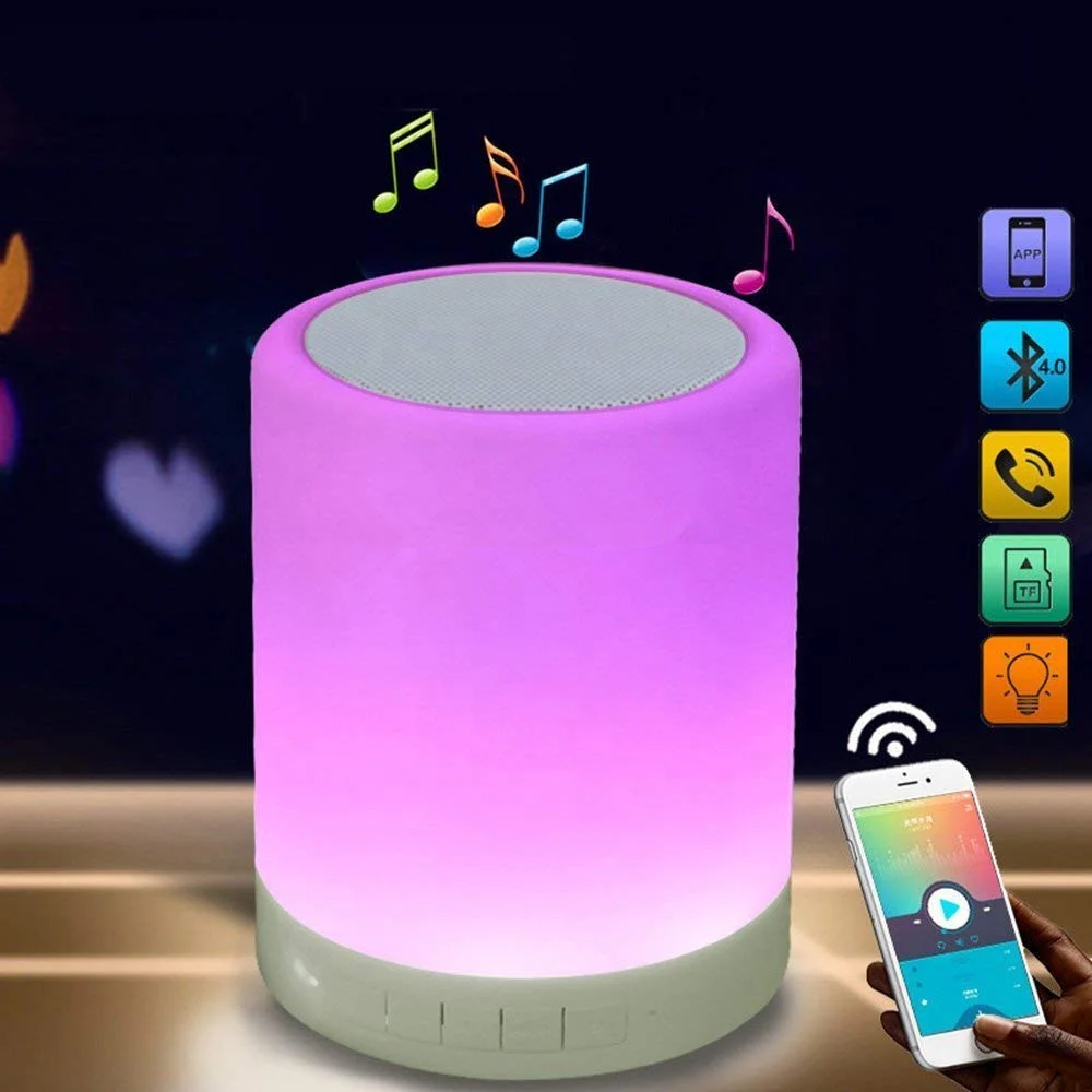 Factory Wireless Smart Touch Control Lamp Speaker Portable Radio Night Light Mini Speaker Mp3 Player
Factory Wireless Smart Touch Control Lamp Speaker Portable Radio Night Light Mini Speaker Mp3 Player