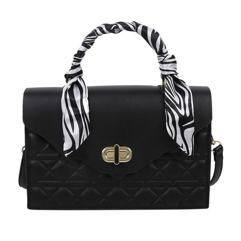 Factory OEM Scarf Handle Diamond Lattice Pure Color Women Designer Handbag, Black, brown, white or customized
Factory OEM Scarf Handle Diamond Lattice Pure Color Women Designer Handbag, Black, brown, white or customized
