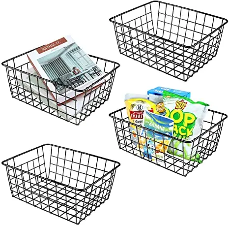 Metal Wire Storage Baskets Kitchen Vegetable Storage Baskets Multifunctional Storage Basket Organizaion, Customized color
Metal Wire Storage Baskets Kitchen Vegetable Storage Baskets Multifunctional Storage Basket Organizaion, Customized color