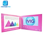 5 inch invitation lcd video greeting card digital signage display player with usb port