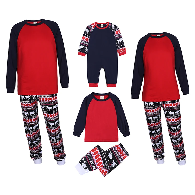 Blank Customize Family Christmas Matching Pajamas Knitted Cotton Pajamas Set, As picture
Blank Customize Family Christmas Matching Pajamas Knitted Cotton Pajamas Set, As picture