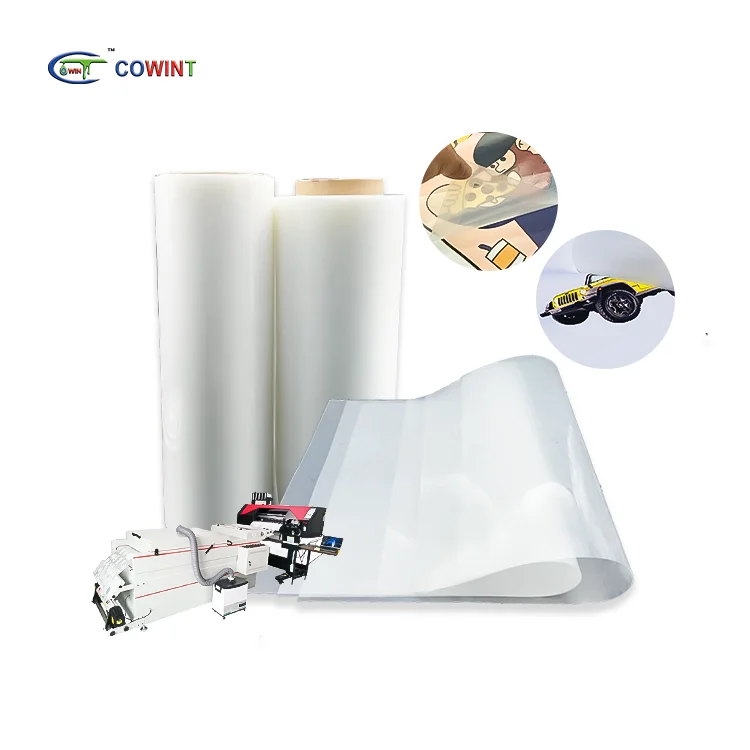 

Wholesale 0.6x100M Printable Rolls Epson High-precision Printing A4 DTF PET Clear Transfer Film Sheets for DTF Printer