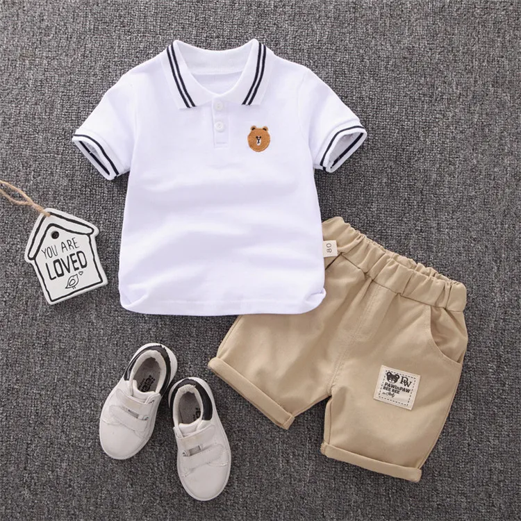 Wholesale Boys' Clothing Sets Short Sleeve Striped Tshirt with Bear Pattern+Shorts 2 Piece Baby Boy Summer Outfit Kids Suit, Navy/white/red
Wholesale Boys' Clothing Sets Short Sleeve Striped Tshirt with Bear Pattern+Shorts 2 Piece Baby Boy Summer Outfit Kids Suit, Navy/white/red