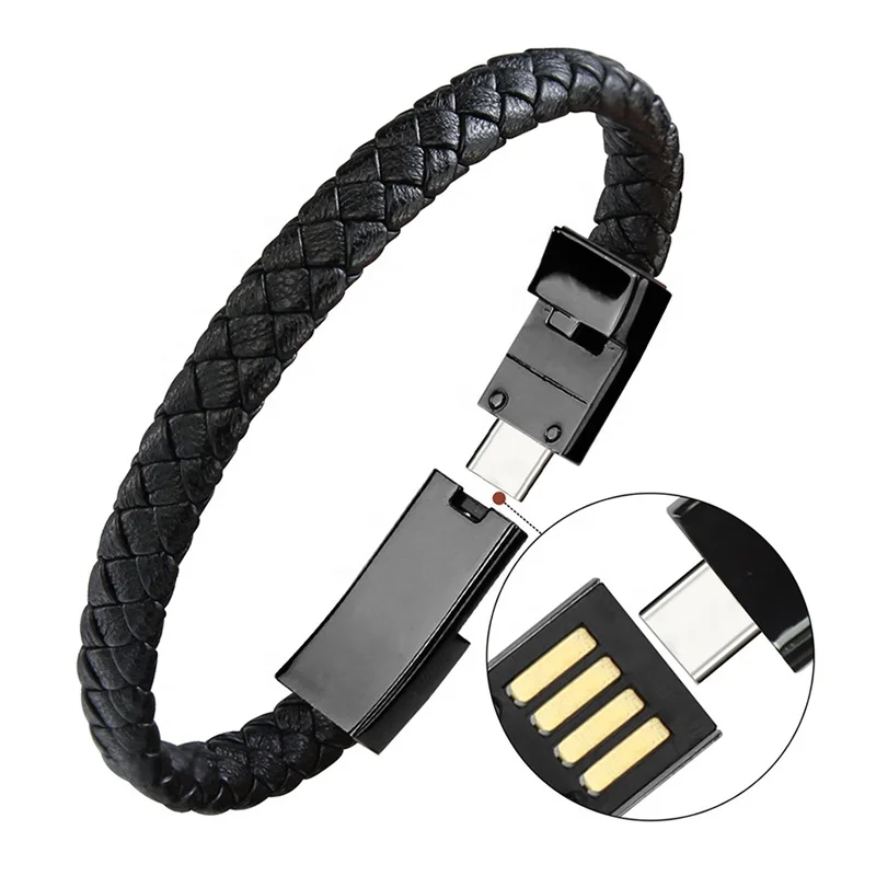Usb charging cable for smart phone leather bracelet, Black, other color needs contact us
Usb charging cable for smart phone leather bracelet, Black, other color needs contact us