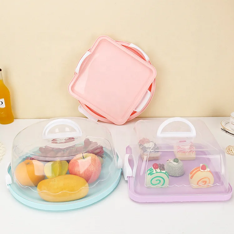 Plastic Cake container cover portable transparent carrier cake storage holder box food cover, Purple/blue/green/pink
Plastic Cake container cover portable transparent carrier cake storage holder box food cover, Purple/blue/green/pink