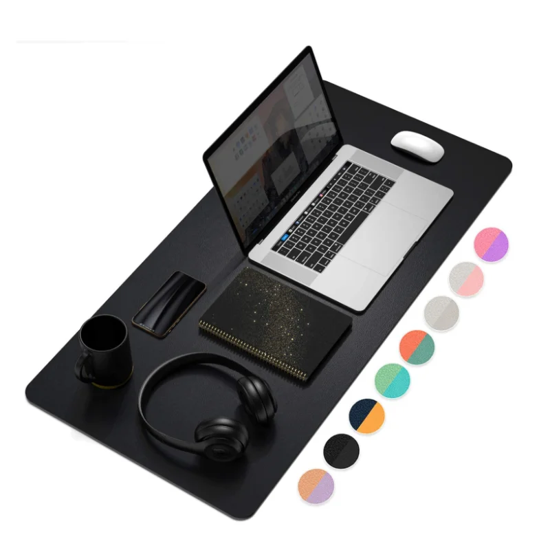 Factory Price Stock PU Leather Dual Use Desk Pad Computer Desk Mat Waterproof Mouse Mat for Office, Customized
Factory Price Stock PU Leather Dual Use Desk Pad Computer Desk Mat Waterproof Mouse Mat for Office, Customized