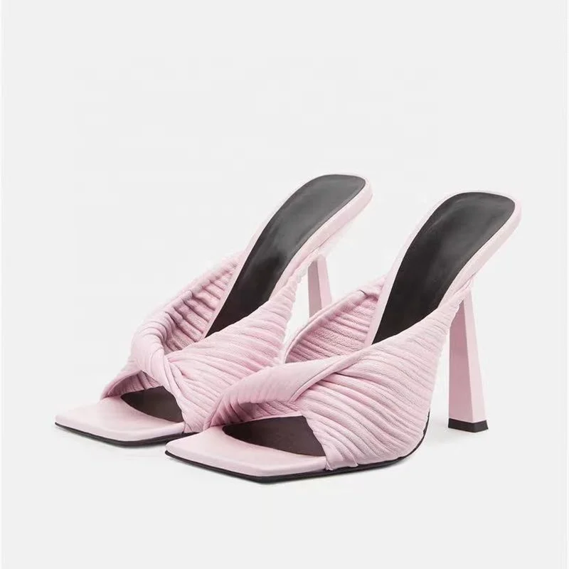 Beauty Color Cross Band Women Summer Shoes Open Square Toe Slip-on High Thin Heels Outdoor Women Sandals Slides Slippers Shoes, Black pink blue purple rose red
Beauty Color Cross Band Women Summer Shoes Open Square Toe Slip-on High Thin Heels Outdoor Women Sandals Slides Slippers Shoes, Black pink blue purple rose red