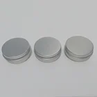 Whosale 1/2 oz Round mini tin can Aluminum lip balm jars 15ml